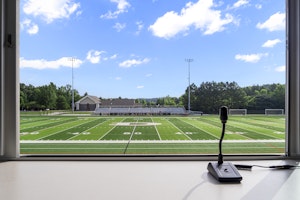 View of Microphone and Field